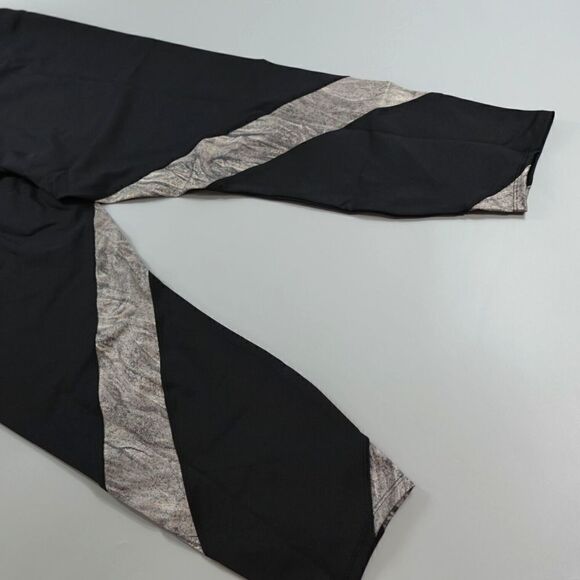 Soulgani Active Leggings Womens Petite XL Black Camo Print High-Waist Athleisure - Picture 13 of 13